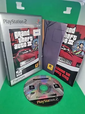 Grand Theft Auto III 3 PS2 Complete W/ Map Poster Manual PAL - GREAT CONDITION • $13.29