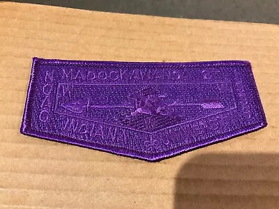 Madockawanda Lodge 271 Purple Border Ghost 1996 NOAC OA Flap M • $4.95