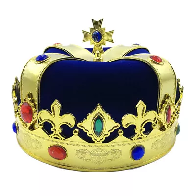 Crown Hat Cosplay Birthday Crowns For Classroom Hat King Crowns For Men • $11.58