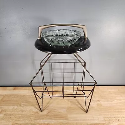 Vintage Mid Century Retro Ashtray Magazine Rack • $175