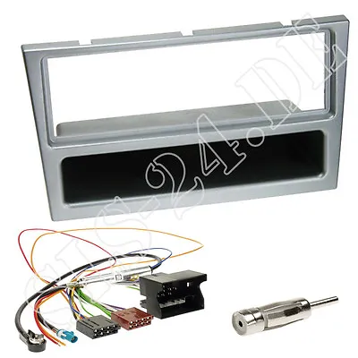 Opel From 2000 Car Radio Mounting Frame Radio Bezel Matte-chrome Quadlock ISO Adapter • $27.04