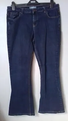 Ella Dorothy Perkins Blue Jeans Size 12 Leg 27 Across The Waist 16 Inches Flare • £8.99