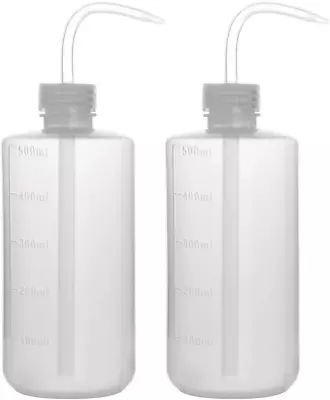 Stonylab Chemical Wash Bottle 2-Pack Plastic Safety Lab Squeeze Wash Bottle Ml • $21.13