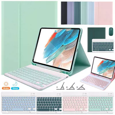 Bluetooth Keyboard With Mouse Case For Samsung Galaxy Tab A8 A7 S6 Lite Tablet • £17.99