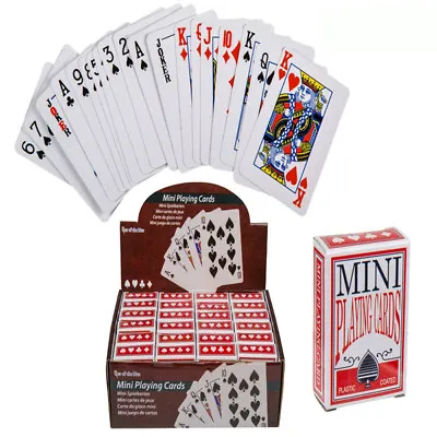 £2.25 • Buy Pack Of Mini Playing Cards Miniature Poker Snap Party Bag Stocking Filler Gift