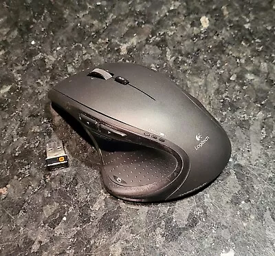 Logitech Performance Wireless Mouse MX Darkfield MR0007 Ergonomic Black USB UK • £8.99