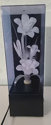 Vintage 1984 Color Changing Flowers Fiber Optic Lamp With Music Box - See Video! • $74.99