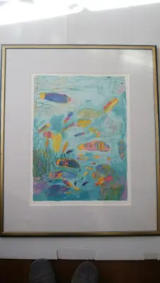 £1573.11 • Buy KEN DONE Coloful Fish Seascape Signed Numbered ED200 Framed Lithograph Art