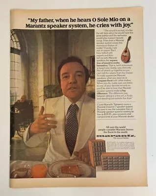 1976 Marantz Imperial 7 Speaker System Stereo Print Ad O Solo Mio Vintage • $7.32