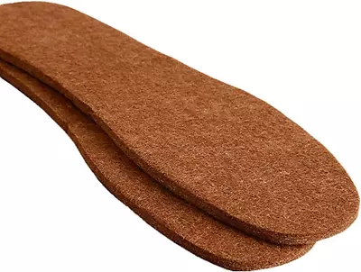 Soft Alpaca Wool Felt Winter Warm Shoe Boot Insoles - Wool Felt Insert For Men W • $15.28