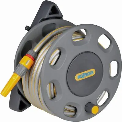 Hozelock Garden Hose Reel 15 Meter Hose And Fittings Wall Mounted Watering Kit • £39.99