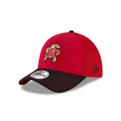  Maryland Terps NCAA New Era   2 Tone Neo  39THIRTY Flex Hat - Red/Black • $24.99