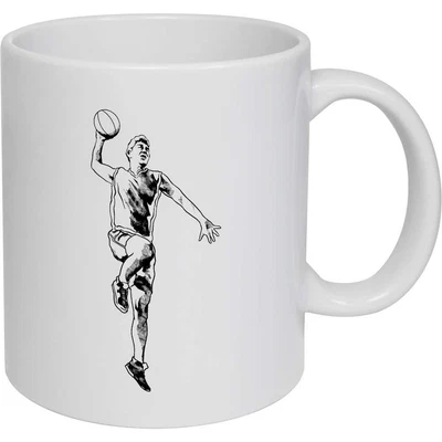 £11.99 • Buy 11oz (320ml) 'Basketball Dunk' Ceramic Mug / Cup (MG00041507)