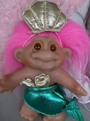 Dam Mermaid Troll Doll 1986 Excellent 5 In Tall • $19