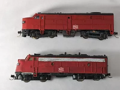 N Scale  Pair Of Vintage  MKT  Diesel Locomotives   Minitrix & Con-cor    READ • $16.50