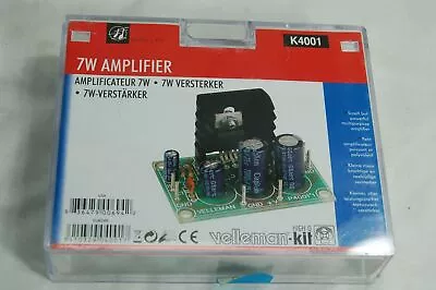Velleman-kit 7W Amplifier Kit K4001 For Audio / HiFi  • $9.99
