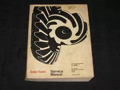 1971-72 Dodge Pick Up Truck 4x4 Shop Manual 100 - 800 Series Light & Medium Duty • $25.42