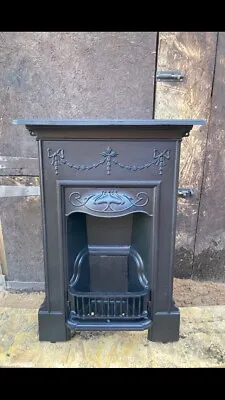 Edwardian Art  Nouveau Cast Iron Fireplace (free Delivery) • £425