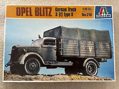 Italeri Opel Blitz German Truck 3 (t) Type S Scale: 1:35 • £10.50