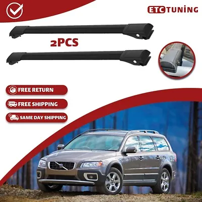 Cross Bars Roof Rack Black Fit Volvo XC70 2007-2016 Luggage Carrier • $116.99