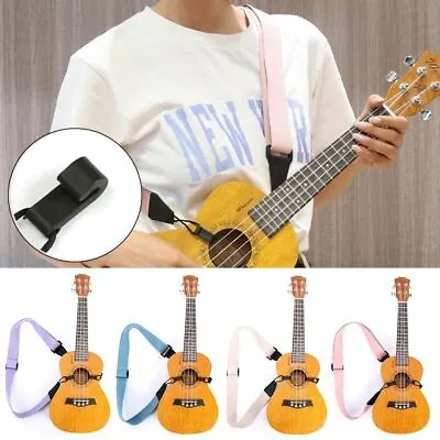 Nylon Guitar Strap Fender Straps ElectricAcoustic Guitar Bass Ukulele Hang Neck^ • $15.71