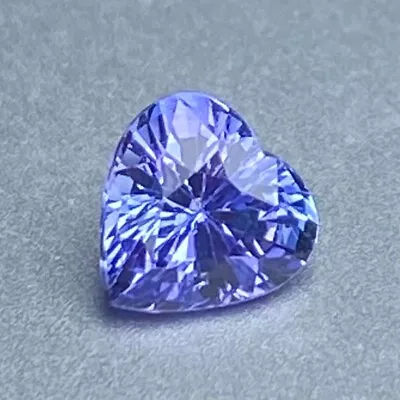 0.51 Cts_Dazzling AAA+ Violet Blue Tanzanite Top Grade_100% Natural 5mm Heart • $39.99