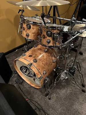 DW Custom Collector's Exotic Maple/Gum Drum Shell Pack (Mint Condition) • $4500