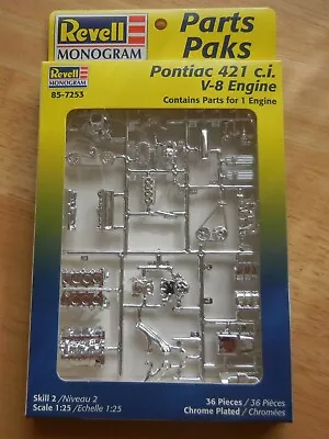 $12.95 • Buy Pontiac 421 V-8 Engine Kit 1/25 Revell 85-7253 1998 No Longer Made F R E E Shipp
