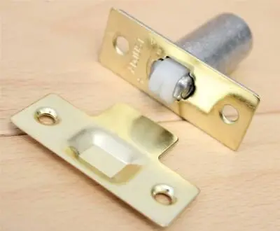 £3.10 • Buy ADUSTABLE Door ROLLER BALL CATCH Latch In Brass Or Nickle Plated