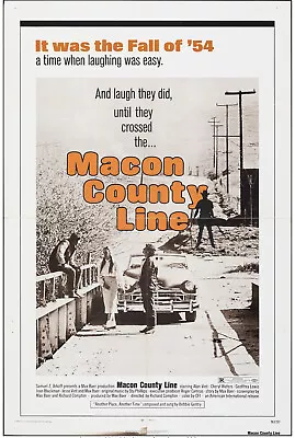 MACON COUNTY LINE Original 1974 27x41 One Sheet Movie Poster MAX BAER JR. • $39.99