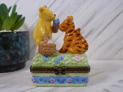 Disney Midwest Of Cannon Falls Winnie The Pooh & Tigger Hinged Trinket Box - L4 • $24.95