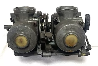 Vintage Keihin Dual Motorcycle Carburetors Set Twin Cylinder - 8.1 • $54.95