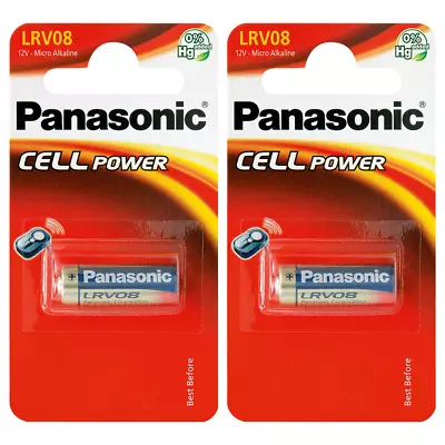 A23 12 Volts Quality Alkaline Batteries Panasonic LRV08 A23 MN21 Batteries X 2  • £3.29