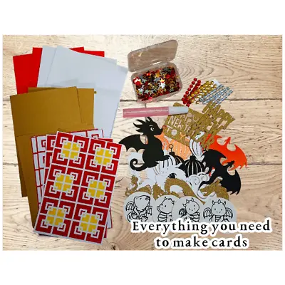 Make Your Own Cards Kit - Dragons • £12.50