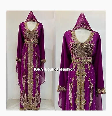 Sale New Moroccan Dubai Kaftans Abaya Farasha Dress Very Fancy Long Gown • $78