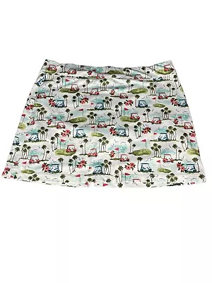 $17 • Buy Coral Bay Women XL Golf Skort Skirt Shorts Pockets Stretch Split Elastic Waist