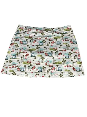 $17 • Buy Coral Bay Women XL Golf Skort Skirt Shorts Pockets Stretch Split Elastic Waist