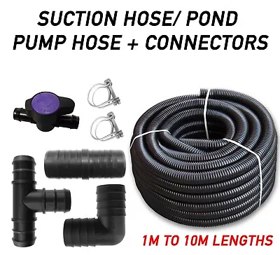 £15.49 • Buy Smooth Bore Dust Suction Hose Corrugated Extraction Pipe, Connectors & Clips