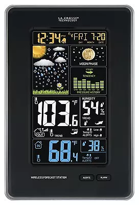 La Crosse Technology 308-1425B-INT Vertical Wireless Color Weather Station Wi... • $74