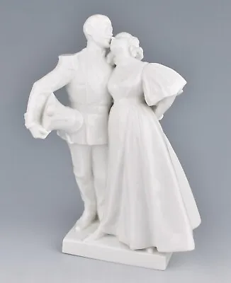 £149.99 • Buy Royal Copenhagen (Denmark) White Porcelain The Soldier & The Princess No.1180