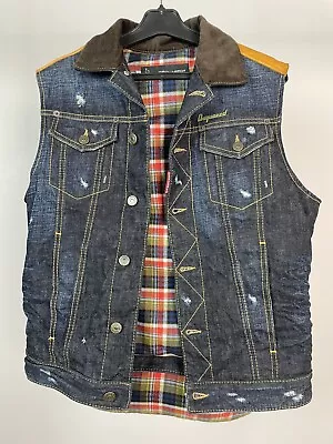 Men's Dsquared2 Vest Jacket Denim Down Size XS-S • $265