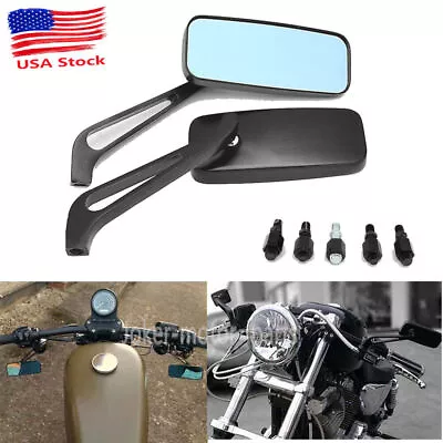 2x Rectangle Motorcycle Mirrors For Suzuki Boulevard C50 C90 C109R M109R M50 M90 • $28.78