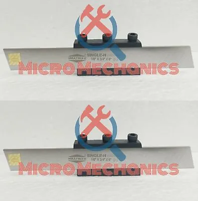 2x Lathe Parting Off Tool T-Type Clamp Myford Boxford HSS Blade 1/8  X 3/4  X 6  • $97.27