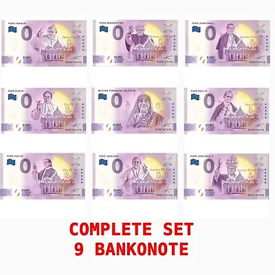 £28.22 • Buy 0 € Zero Euro Souvenir Note Italy 2022 - Complete Set Popes 2022