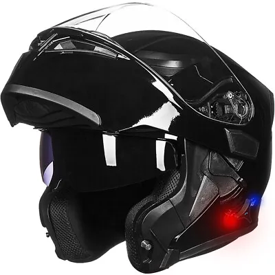 ILM Bluetooth Motorcycle Helmet Flip Up Modular Dual Visor Intercom FM DOT 902BT • $199.97