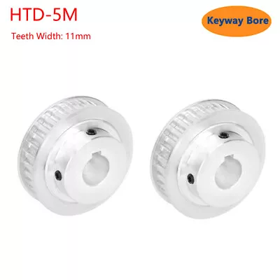 HTD-5M 12T-50T Timing Belt Pulley Pitch 5mm With Step/Keyway Teeth Width 11mm • $6.66