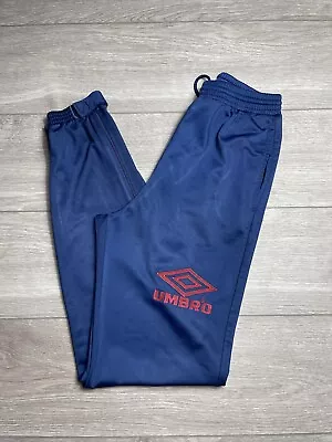 Vintage UMBRO Navy Blue Casual Comfort Tracksuit Bottoms Joggers Size XS • £7.99