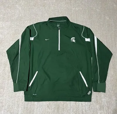 Nike Fit Storm Authentic Michigan State Spartans NCAA Windbreaker Jacket L • $29.99