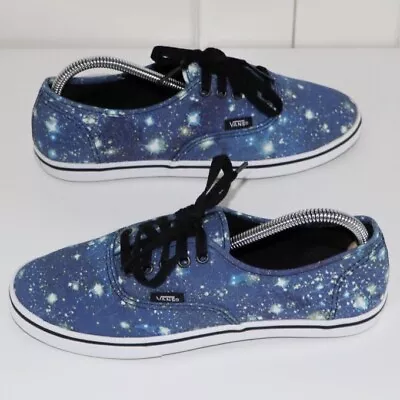 Vans Cosmic Galaxy Trainers Size UK 5 Eu38 Women’s Blue Lace Up Shoes Pre Loved • £24.77