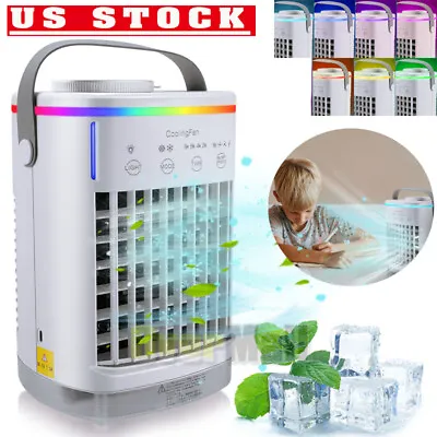 Evaporative Portable Air Conditioner Mini Cooler Fan Humidifier Air Cooling Fan • $62.55